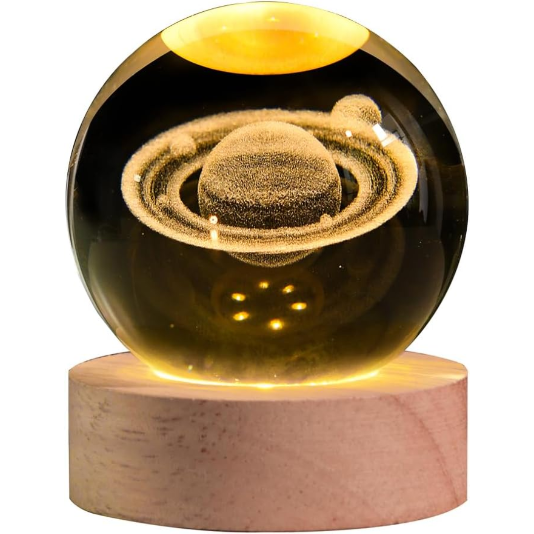 Lámpara Esfera de Cristal 3D