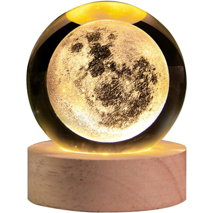 Lámpara Esfera de Cristal 3D