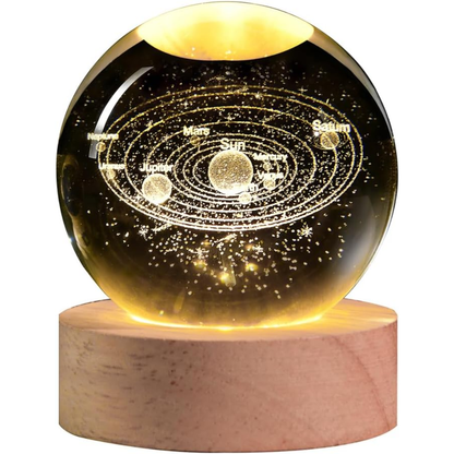Lámpara Esfera de Cristal 3D