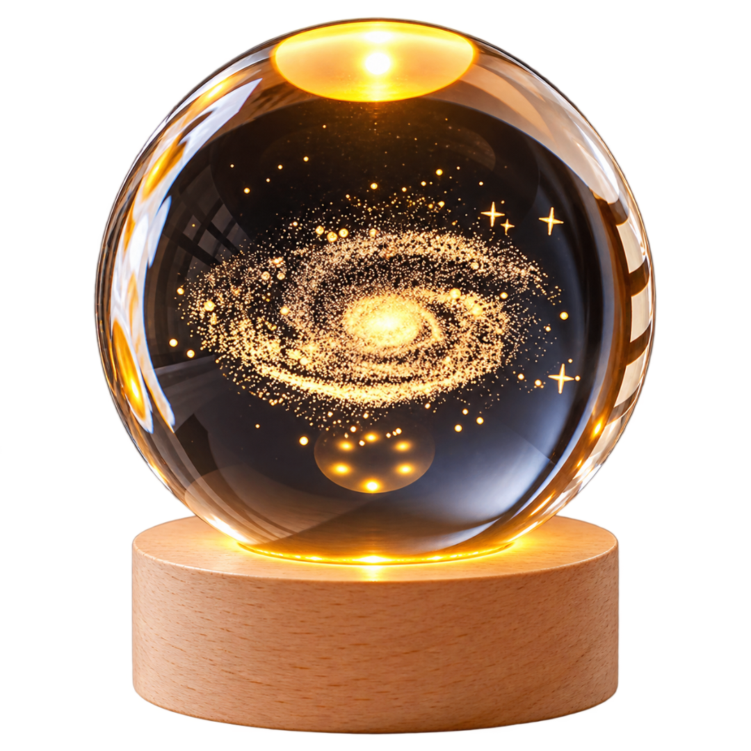 Lámpara Esfera de Cristal 3D