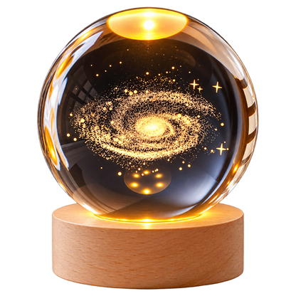 Lámpara Esfera de Cristal 3D